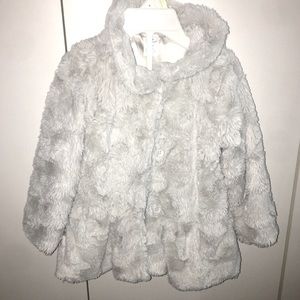 Super Soft Baby Girl Fur Coat Size 24 Months
